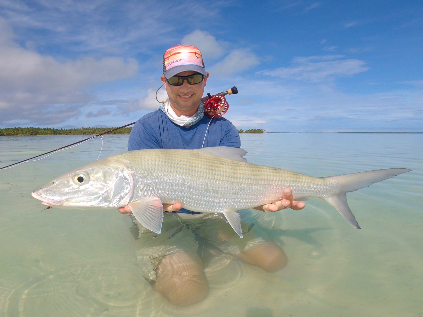 Chris Newsome - fly fishing for bonefish